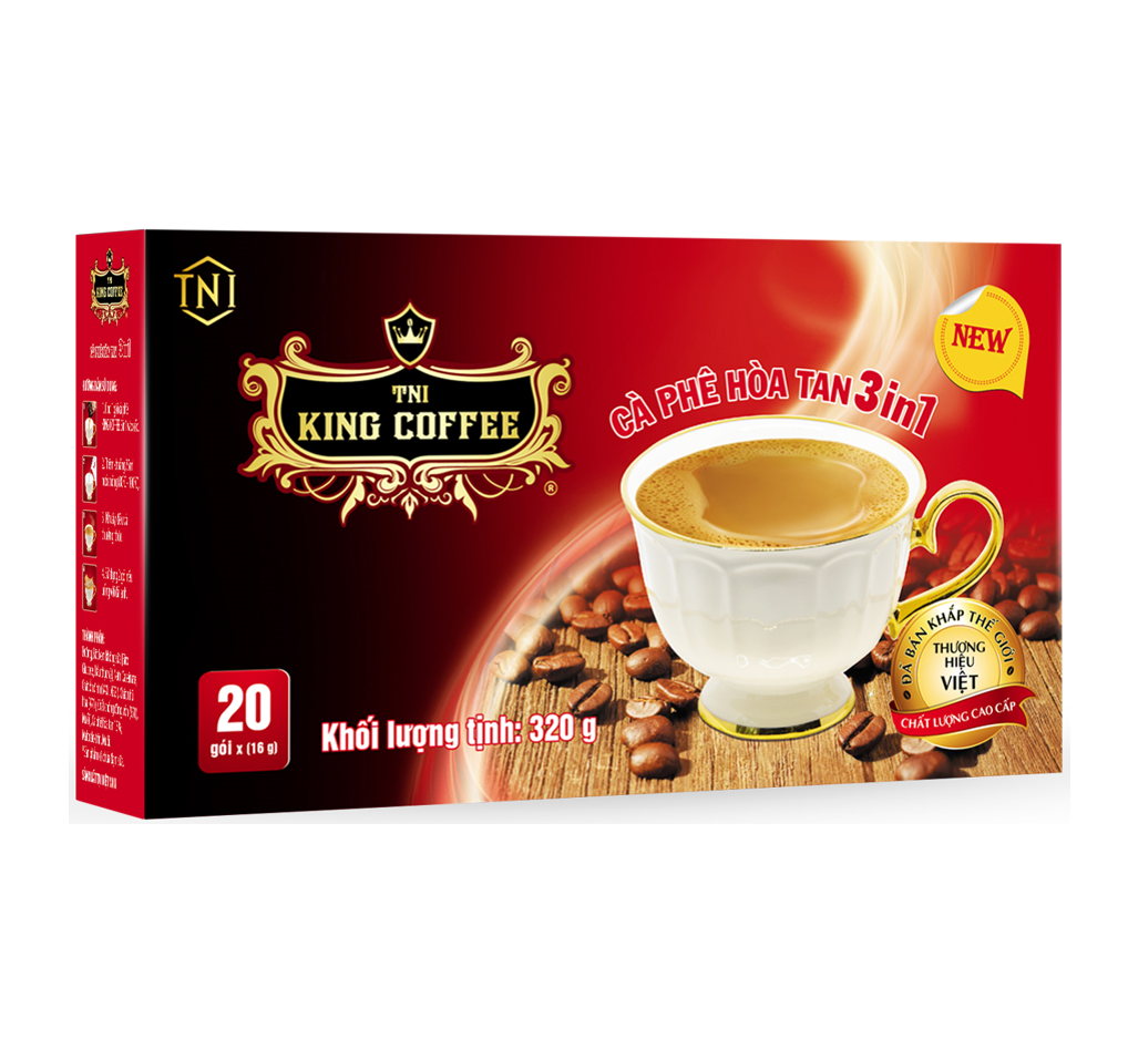 King coffee 3in1 instant - Box 20 sachets (E/E)
