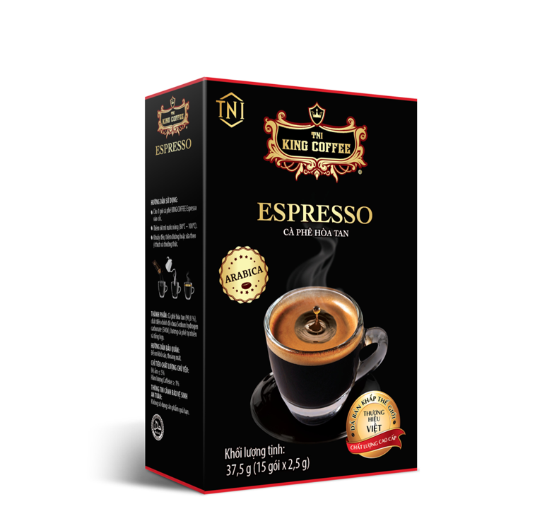 King coffee hòa tan Espresso 2.5g - Hộp 15 sticks_ VN