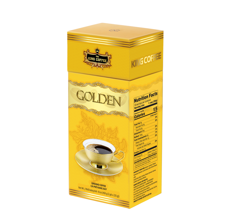KING COFFEE GOLDEN- Box 450gr (E/V)