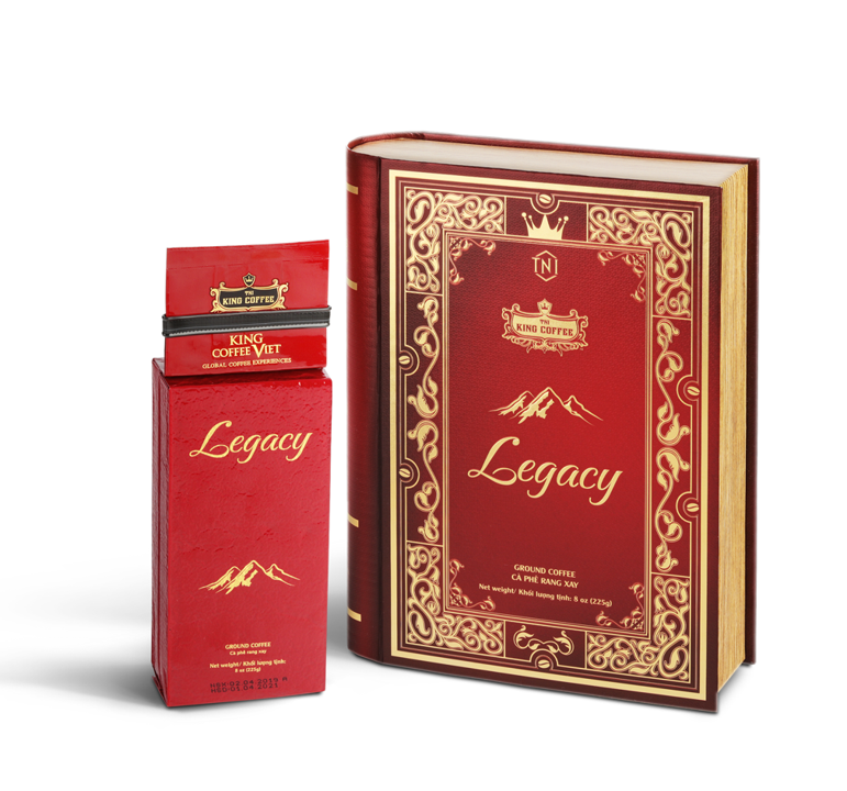 King coffee Legacy - Box 225gr ( E/V)