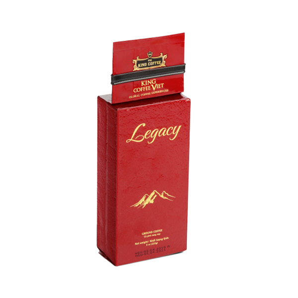 King coffee Legacy - Box 225gr ( E/V)