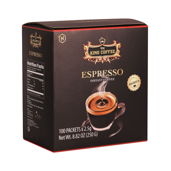 King coffee Espresso instant- Box 100 sticks (E/E) (12 boxes/CTN)