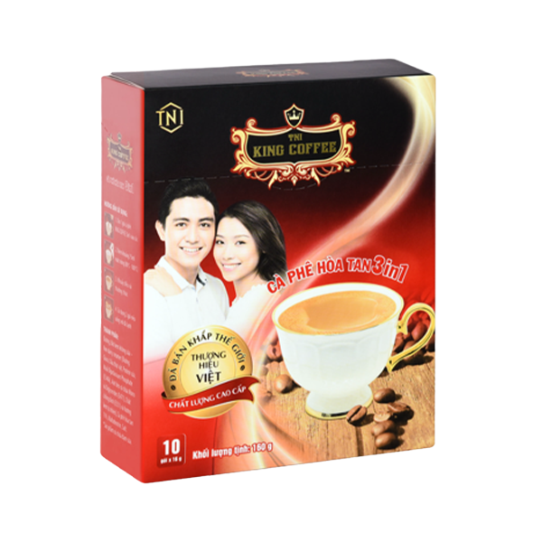 King coffee hòa tan 3in1 - Hộp 10 sticks