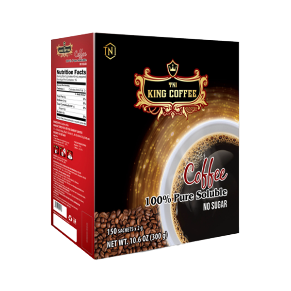 King coffee Pure black - Box 150 sachets (E/V)