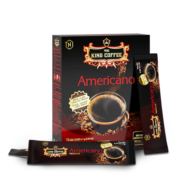 King Coffee Instant Americano - Box 15 sticks (E/V)