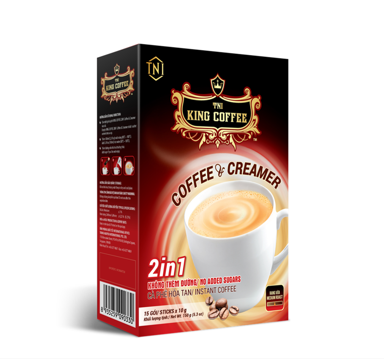 King coffee 2in1 instant Coffee  Creamer - Box 15 sticks (E/V)