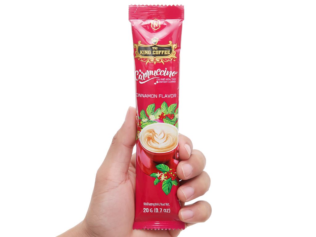 King Coffee Cappuccino Cinnamon-Box 12 sticks (E/V)