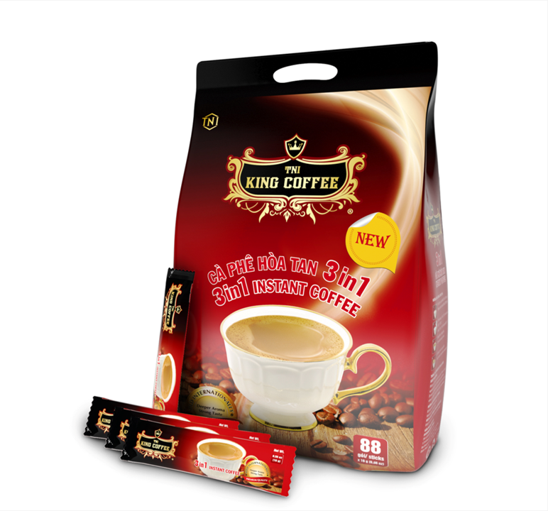 King coffee 3in1 instant - Bag 88 sticks (E/V)
