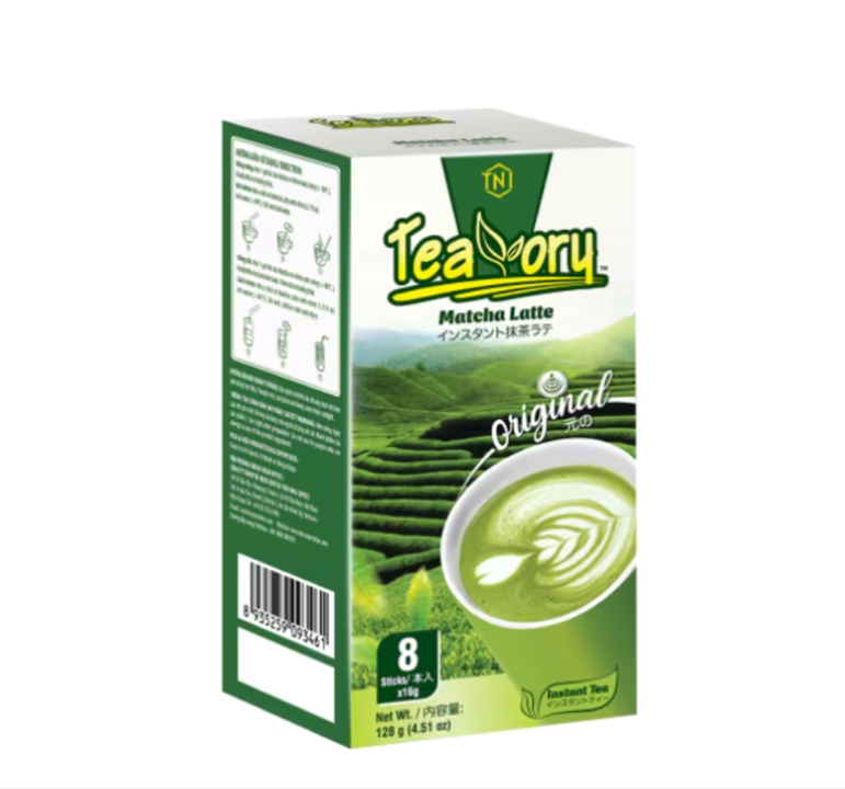 Teavory Matcha Latte instant tea– Box 8 sticks x 16g (E/V/J)