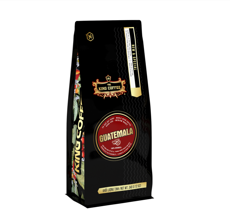 KING COFFEE Guatemala Whole Bean Coffee 340g (E/V)