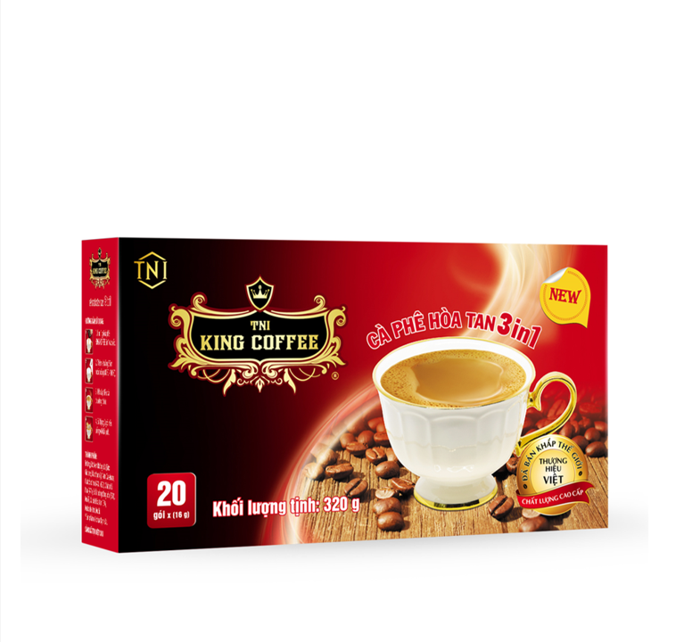 King coffee hòa tan 3in1 - Hộp 20 sachets_ VN KHÔNG HÌNH NGƯỜI